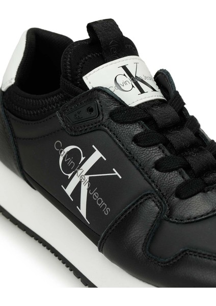 RUNNER SOCK LACEUP ML LTH Siyah Kadın Sneaker