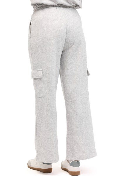 Wl 22GANI BTS806 5pr Grı Melanj Kadın Eşofman Altı