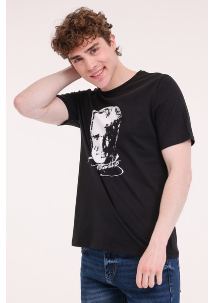 UL 11ATA-Y51 5FX Siyah Unisex Kısa Kol T-Shirt