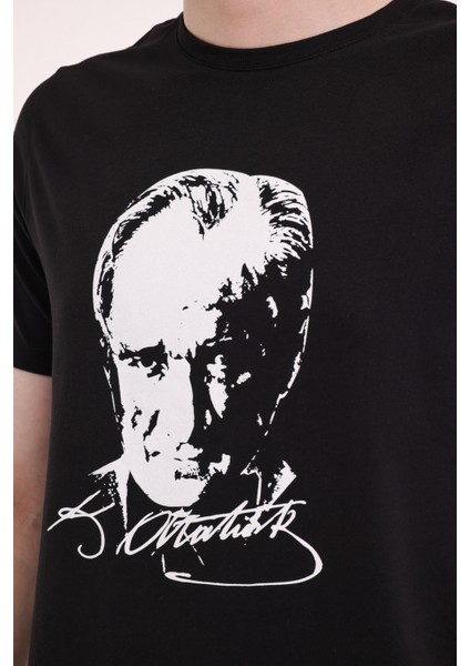 UL 11ATA-Y51 5FX Siyah Unisex Kısa Kol T-Shirt