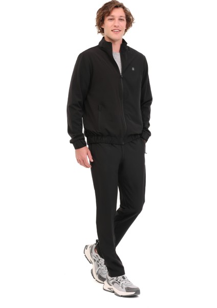 M-BS04 WOVEN T.SUIT 5PR Siyah Erkek Eşofman Takımı