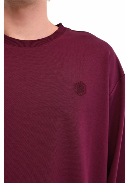 MB SN75 C Neck Sw 5pr Bordo Erkek Sweatshirt A102032527