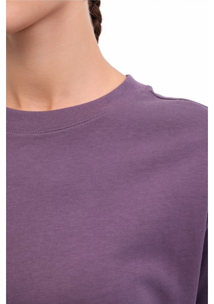 Wb 11ASYA-T 5pr Mor Kadın Kısa Kol T-Shirt