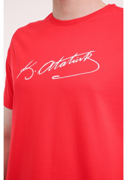 UL 11ATA-Y50 5FX Kırmızı Unisex Kısa Kol T-Shirt