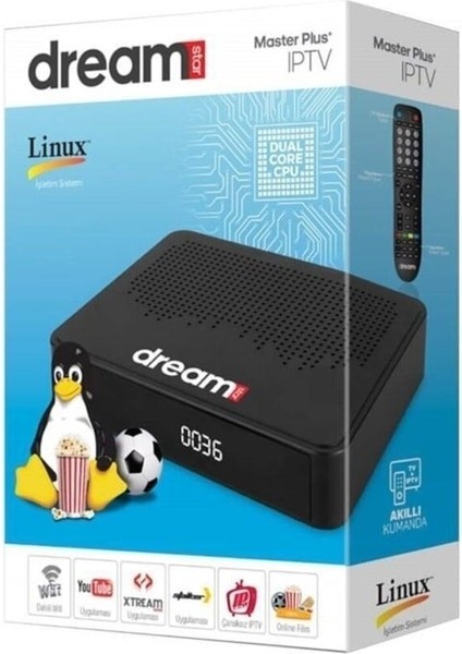 Siyah Master Plus Iptv Uydu Alıcı, Yüksek Kalite ve Kesintisiz Izleme Deneyimi