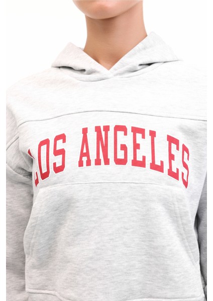 Wl 17JAAM BTS802 5pr Grı Melanj Kadın Sweatshirt