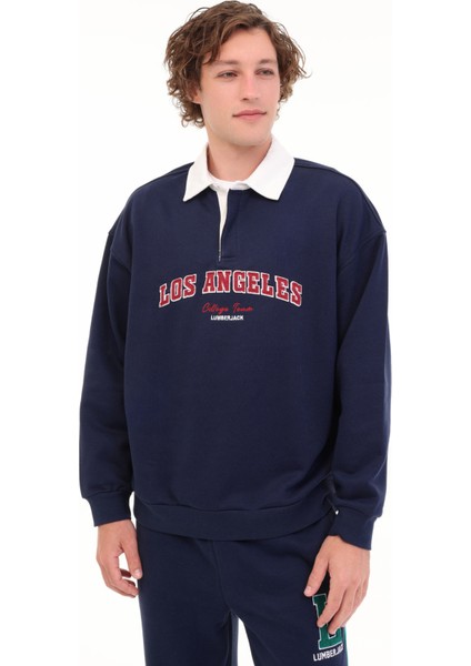 ml Fran 16ID110 5pr Lacivert Erkek Sweatshirt