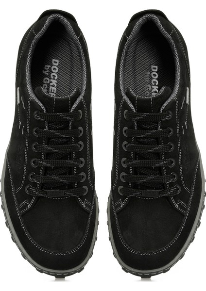 217111 M Waterresistant Günlük Siyah Erkek Ayakkabı