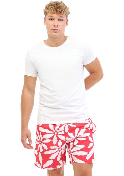 ml Eıdon 19HL-08 5fx Nar Çiçeği Erkek Deniz Şortu