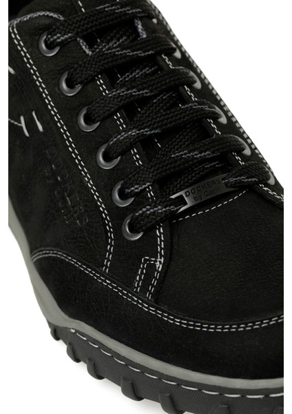 217111 M Waterresistant Günlük Siyah Erkek Ayakkabı