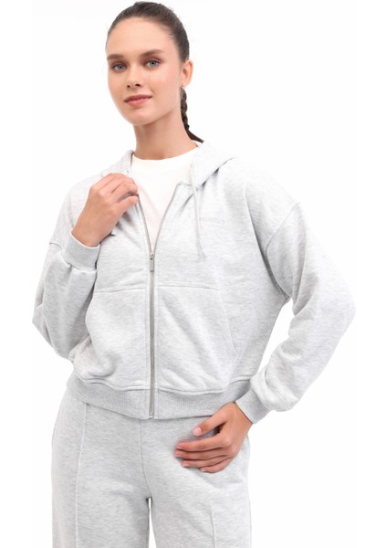 Wb 18AMMY-H 5pr Grı Melanj Kadın Eşofman Üstü