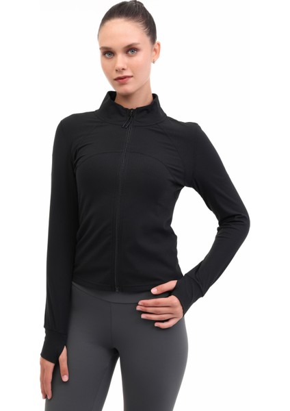 Wl 63S-QFY-SW11 5pr Siyah Kadın Eşofman Üstü