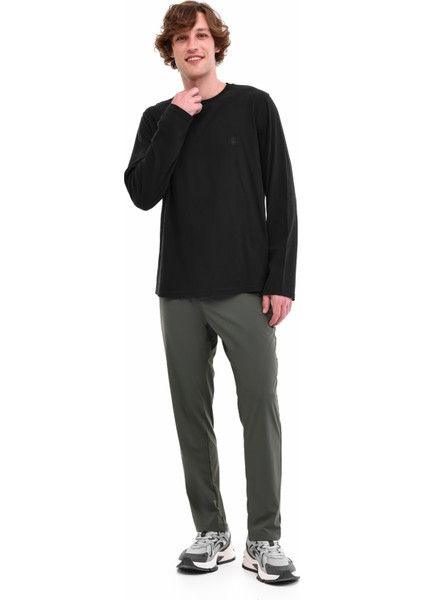 Lumberjack MB LOEN 14LJK-130-33 5PR Siyah Erkek Uzun Kol T-Shirt