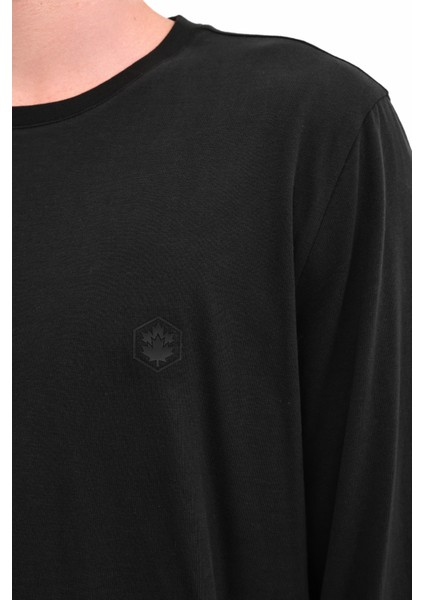Lumberjack MB LOEN 14LJK-130-33 5PR Siyah Erkek Uzun Kol T-Shirt