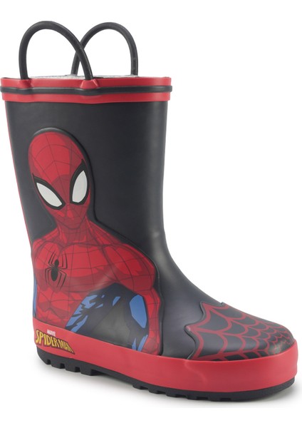 Spiderman MELS.P5PR Siyah Erkek Çocuk Yağmur Çizmesi