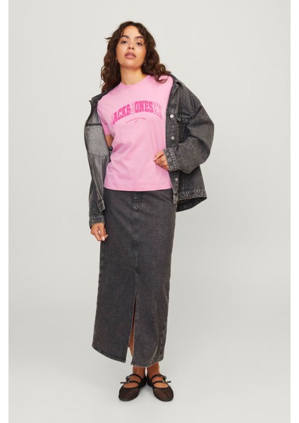 Jxava Reg Ss Tee Jrs Ekru Kadın Kısa Kol T-Shirt