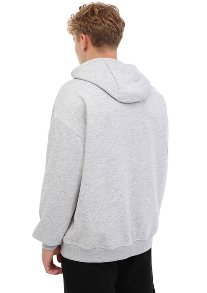 ML ADE 16BLO-04 5PR GRI MELANJ Erkek Sweatshirt