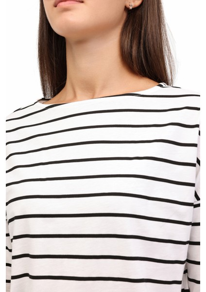 Wb 14BERRA 5pr Ekru Kadın Uzun Kol T-Shirt