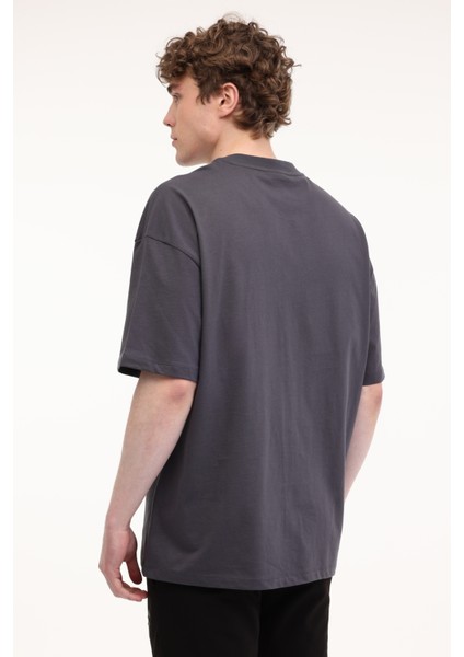 M-Perla Tee 5fx Antrasit Erkek Kısa Kol T-Shirt