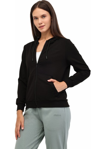 Wb SN77 5pr Siyah Kadın Eşofman Üstü