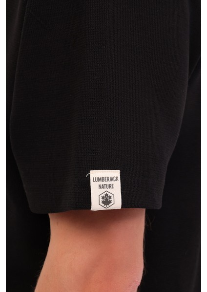 ml Neck 11BS60 5fx Siyah Erkek Kısa Kol T-Shirt