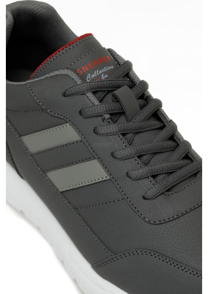 LESCAR II PU 5PR Koyu Gri Erkek Sneaker