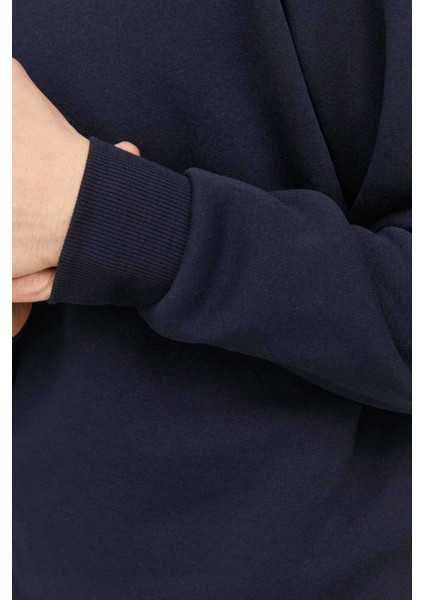 JJEBRADLEY SWEAT CREW Lacivert Erkek Sweatshirt