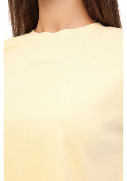 Wl Perla 11SS170 5fx Sarı Kadın Kısa Kol T-Shirt