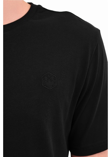 MB CT102 C Nk T-Sh 5pr Siyah Erkek Kısa Kol T-Shirt