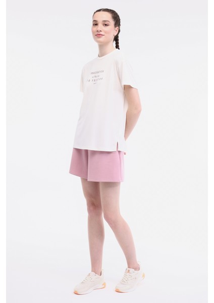 Wl Mıruna 11MS450 5fx Ekru Kadın Kısa Kol T-Shirt