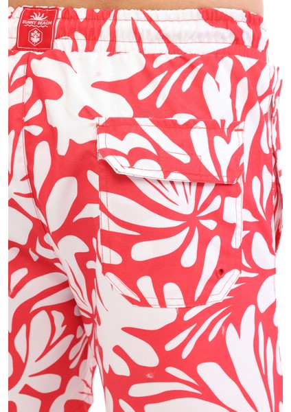 ml Radıa 19HL-04 5fx Kırmızı Erkek Deniz Şortu