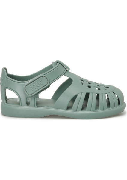 TOBBY SOLID Yeşil Unisex Çocuk Düz Sandalet