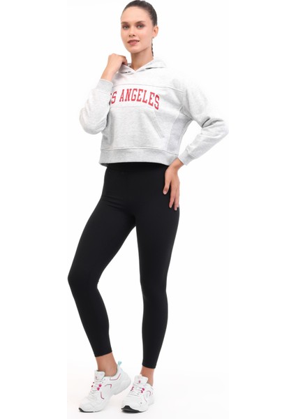 Wl 17JAAM BTS802 5pr Grı Melanj Kadın Sweatshirt