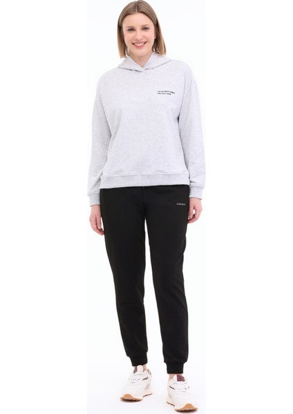 Wl Anna 17CT1179 5fx Grı Melanj Kadın Sweatshirt