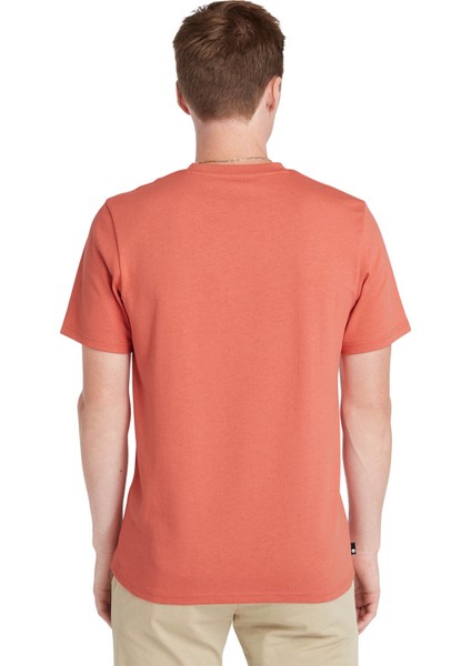 Embroidery Logo Tee Kırmızı Erkek Kısa Kol T-Shirt