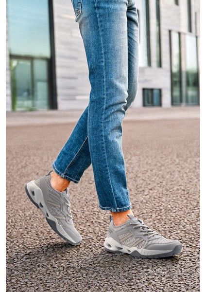 236530 5fx Gri Erkek Spor Ayakkabı