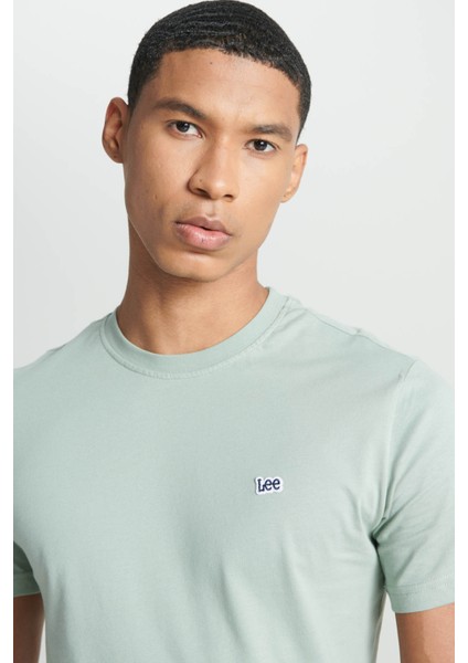 Regular Fit Normal Kesim %100 Pamuk Bisiklet Yaka Mint Yeşili Tişört