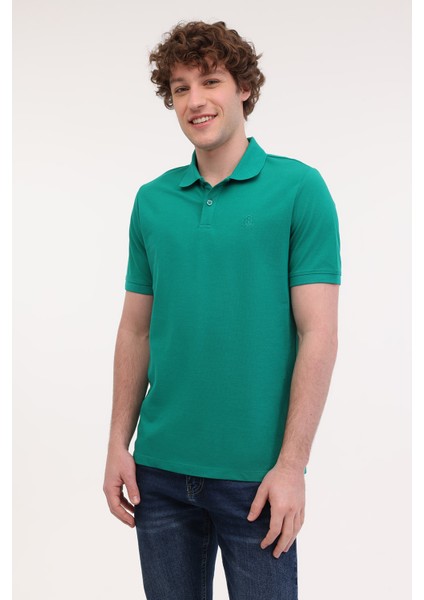 MB CT953 Polo T-Sh 5fx Yeşil Erkek Kısa Kol T-Shirt