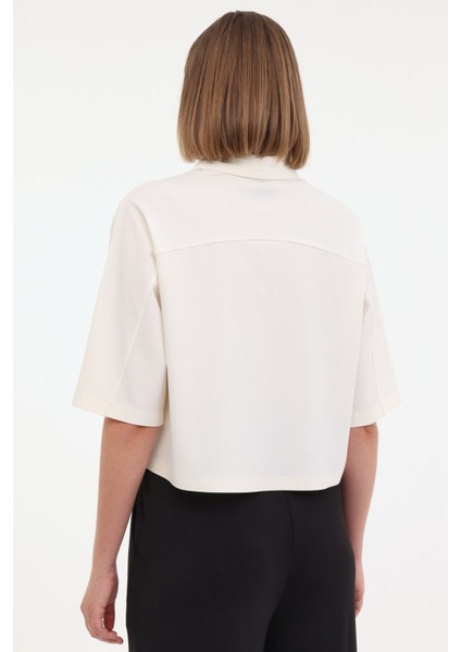 Wl Jub 12BKK81 5fx Beyaz Kadın Kısa Kol T-Shirt