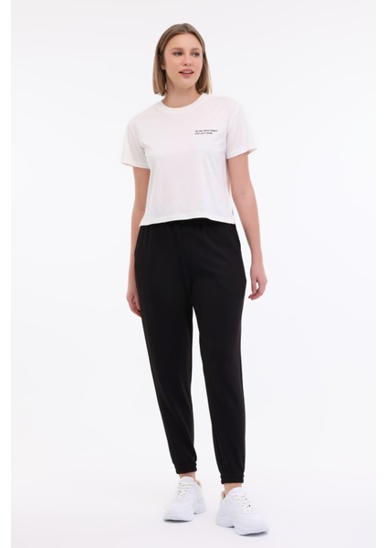 Wl Gaıl 22BT232 5fx Siyah Kadın Eşofman Altı