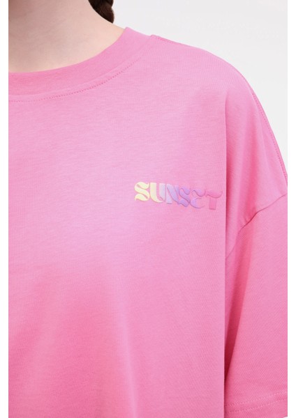 Wl Moıra 11F212 5fx Pembe Kadın Kısa Kol T-Shirt