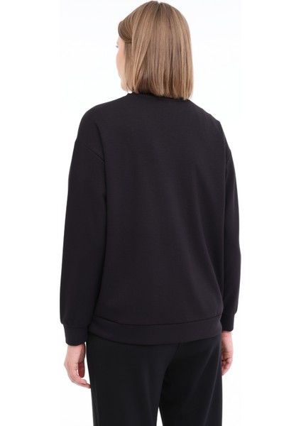Wl Gaıl 16BT230 5fx Siyah Kadın Sweatshirt