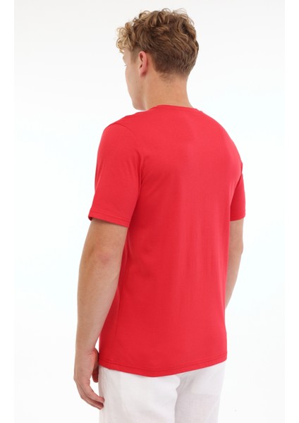 ml Etcor 11MRN200 5fx Kırmızı Erkek Kısa Kol T-Shirt