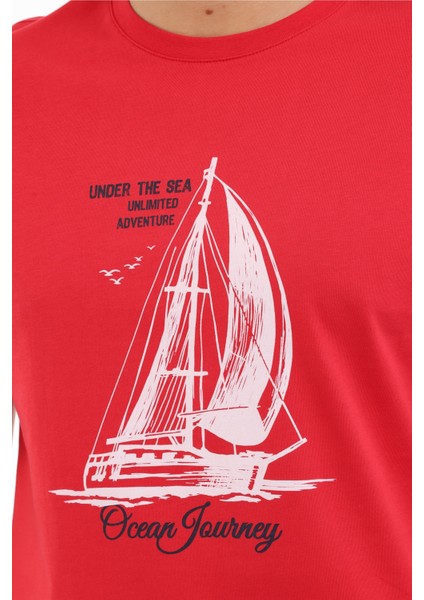 ml Etcor 11MRN200 5fx Kırmızı Erkek Kısa Kol T-Shirt