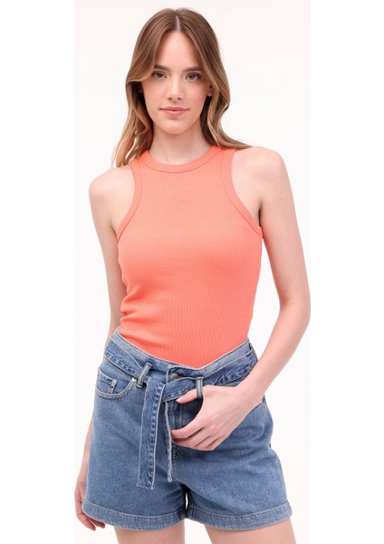 Jxforest Str Sl Rıb Top J Yavruağzı Kadın Atlet