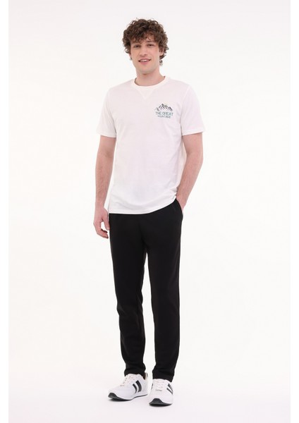 ML FINE 11OTD206 5FX Ekru Erkek Kısa Kol T-Shirt