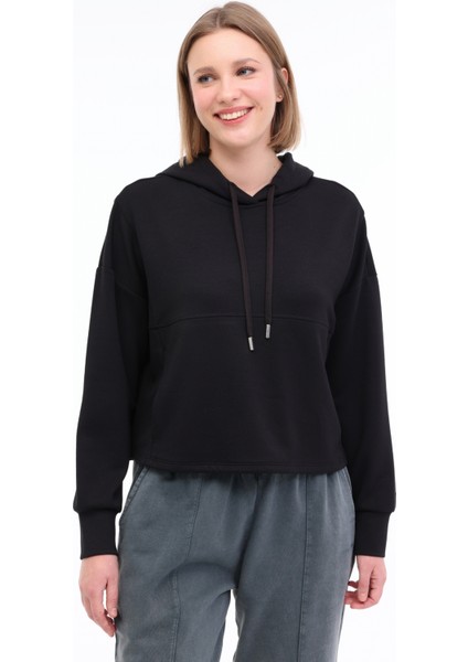 Wl Enya 17MS434 5fx Siyah Kadın Sweatshirt