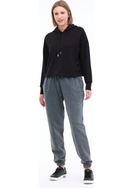 Wl Enya 17MS434 5fx Siyah Kadın Sweatshirt