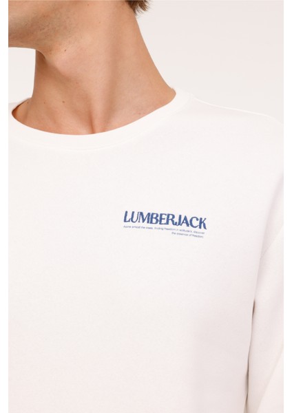 ml Volcano 16DNM2004 4pr Ekru Erkek Sweatshirt