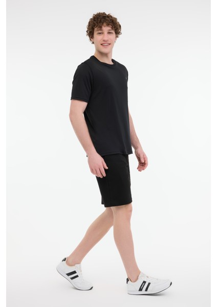 MB Pes C 11SN225 5fx Siyah Erkek Kısa Kol T-Shirt